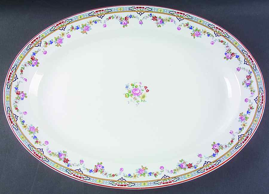 Dresden 17" Oval Serving Platter by Grindley-1