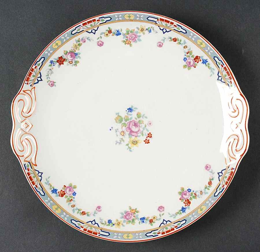 Dresden Handled Cake Plate by Grindley-1