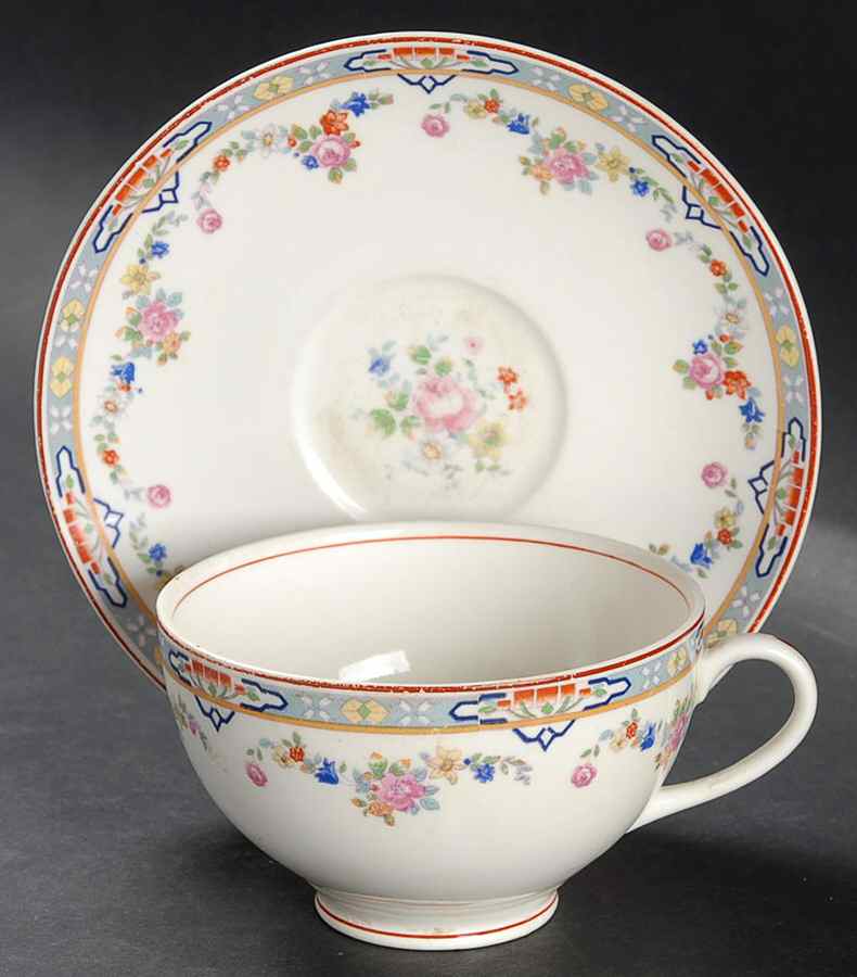 Dresden Oversized Cup & Saucer Set by Grindley-1