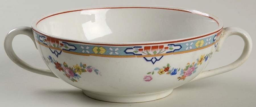Dresden Flat Cream Soup Bowl by Grindley-1
