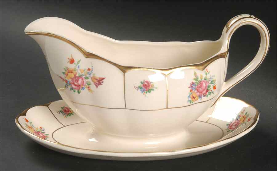 Duchess Gravy Boat with Attached Underplate by Grindley-1