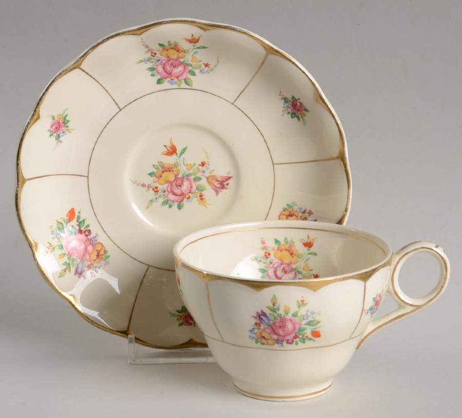 Duchess Footed Cup & Saucer Set by Grindley-1