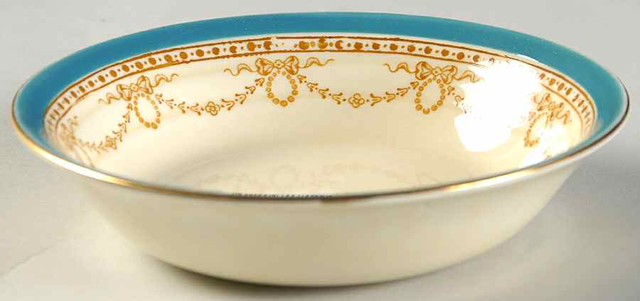 Dunrobin Turquoise Fruit/Dessert (Sauce) Bowl by Grindley-1