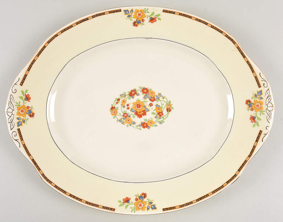Ellesmere 14" Oval Serving Platter by Grindley-1