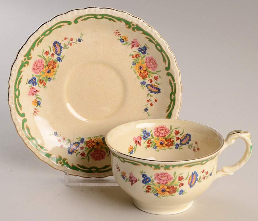 The Elsa Flat Cup & Saucer Set by Grindley-1