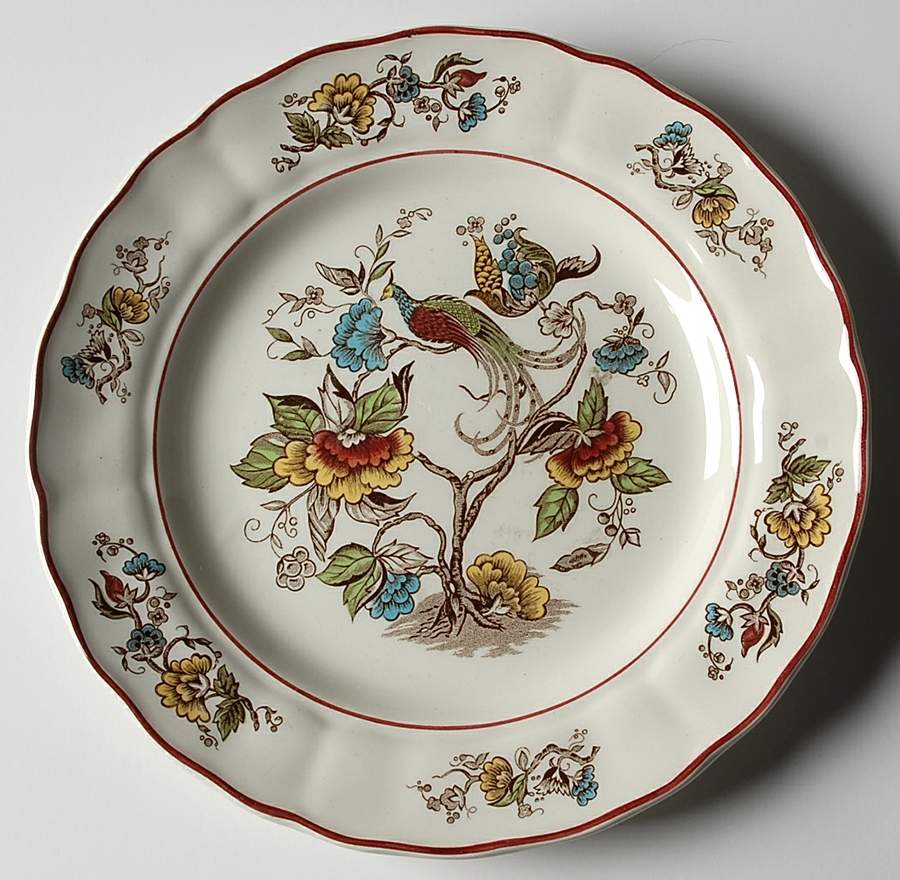 Exotic Bird Salad Plate by Grindley-1