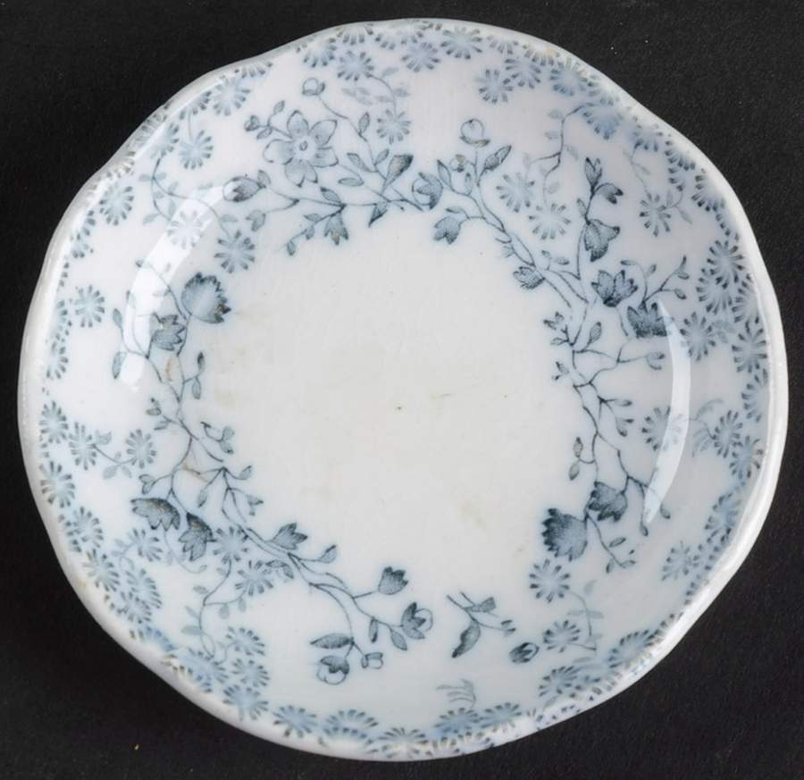 Fern Blue Butter Pat by Grindley-1