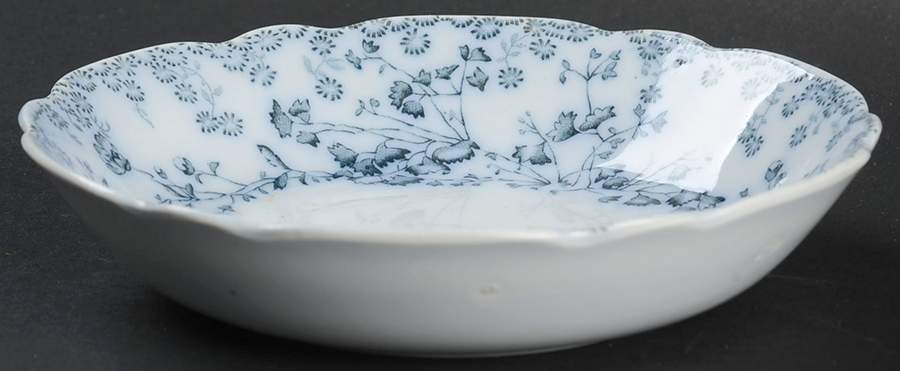 Fern Blue Fruit/Dessert (Sauce) Bowl by Grindley-1