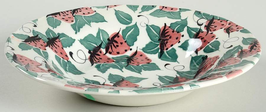 Garden Fruits Rim Soup Bowl by Grindley-1