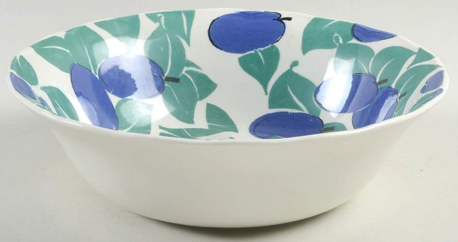 Garden Fruits 9" Round Vegetable Bowl by Grindley-1