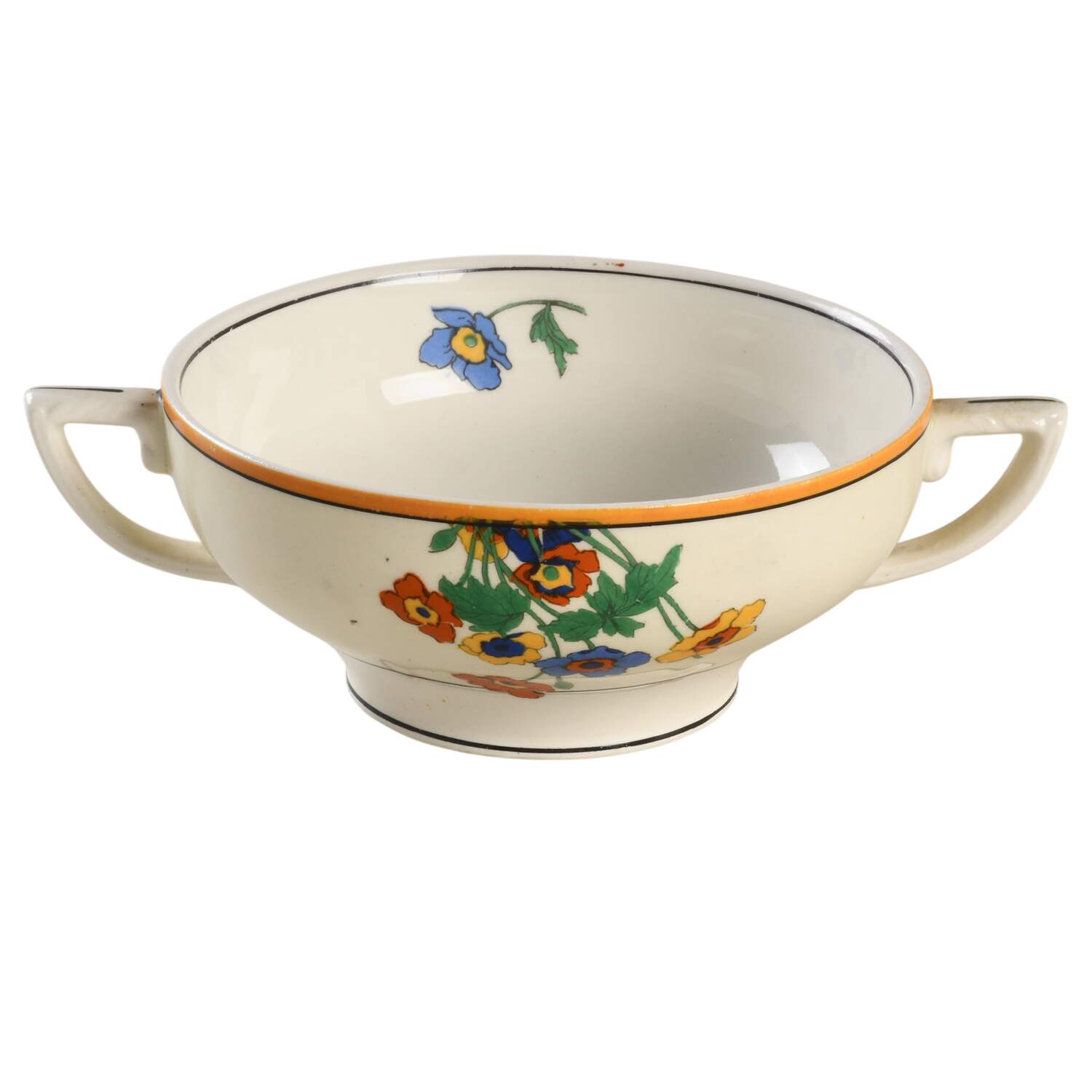 Gardenia Cream Soup Bowl by Grindley-1