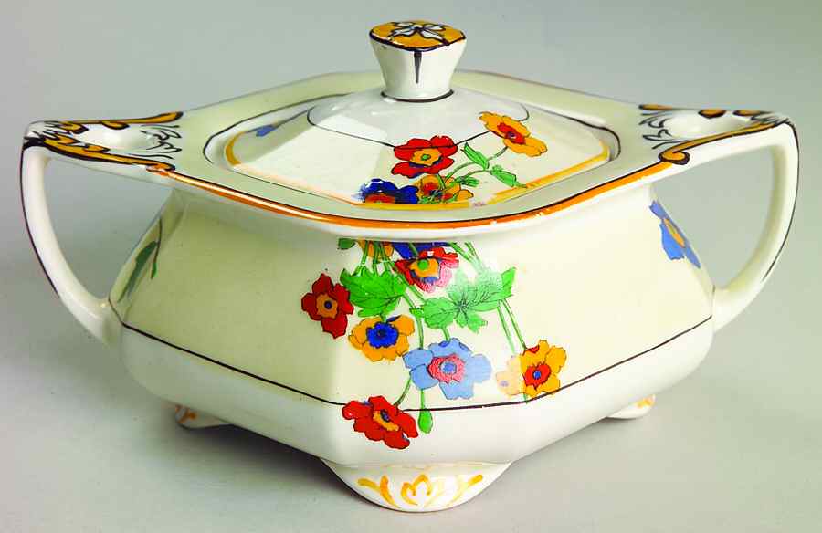 Gardenia Sugar Bowl & Lid by Grindley-1