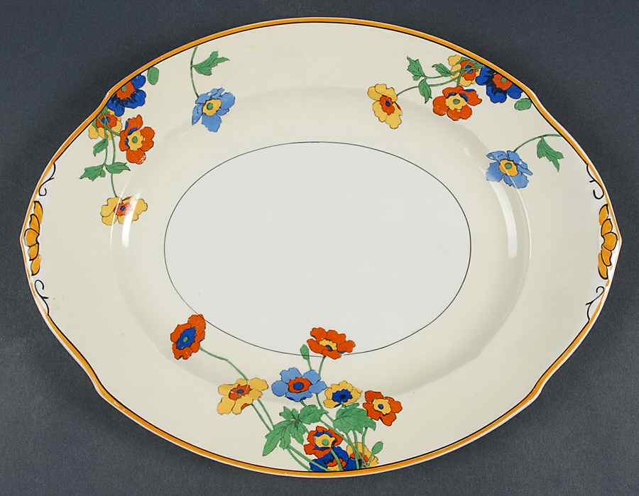 Gardenia 12" Oval Serving Platter by Grindley-1