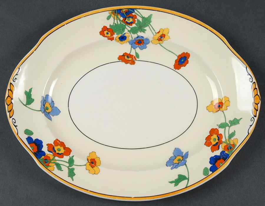 Gardenia 10" Oval Serving Platter by Grindley-1