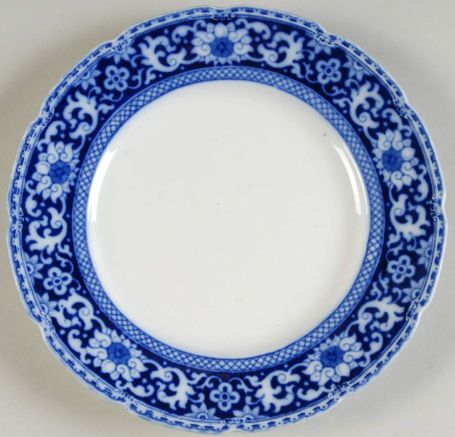 Glenmore Blue and White Dessert/Pie Plate by Grindley-1