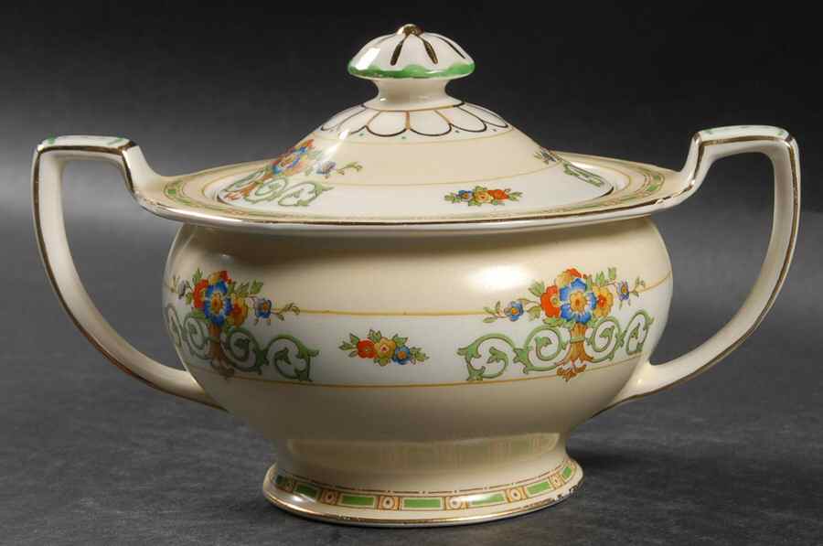 Gosforth Sugar Bowl & Lid by Grindley-1