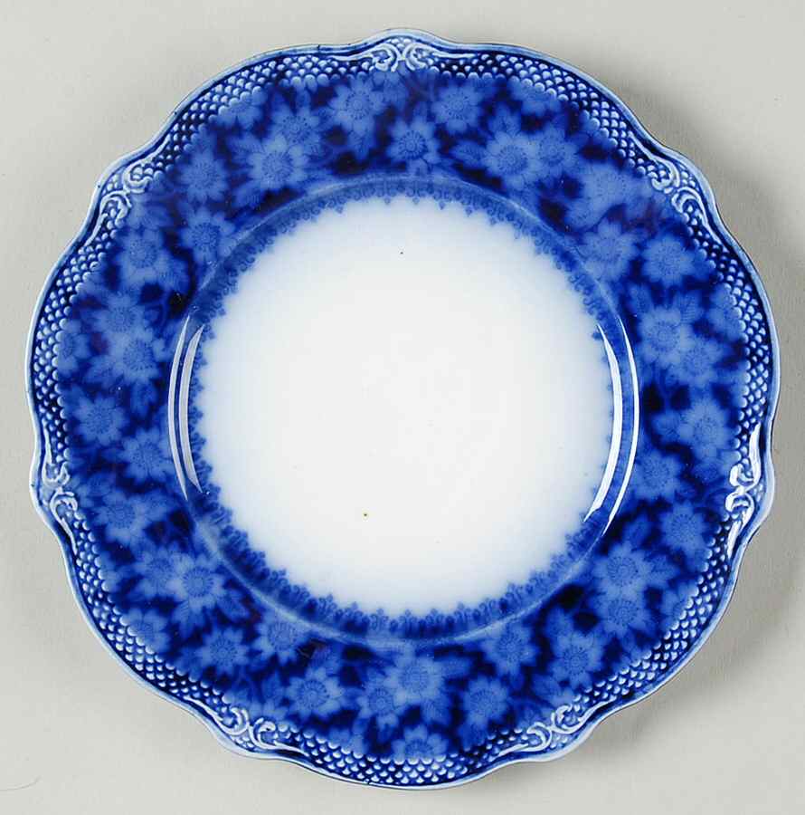 Grace (Flow Blue) Dessert/Pie Plate by Grindley-1