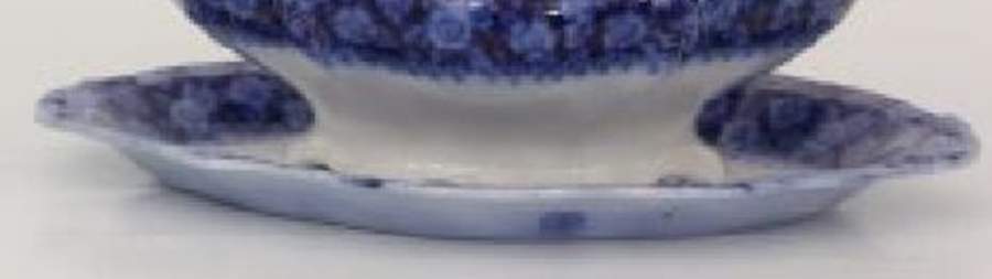 Grace (Flow Blue) 19" Oval Serving Platter by Grindley-1