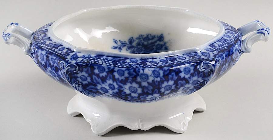 Grace (Flow Blue) Tureen No Lid by Grindley-1