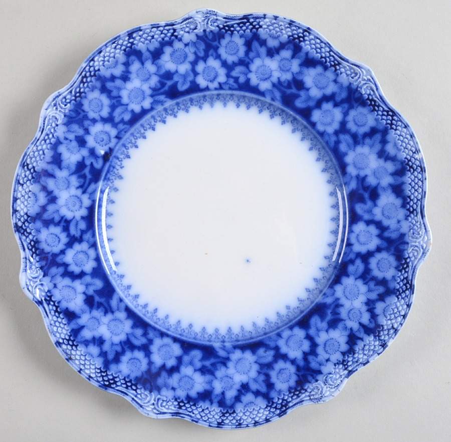 Grace (Flow Blue) Luncheon Plate by Grindley-1