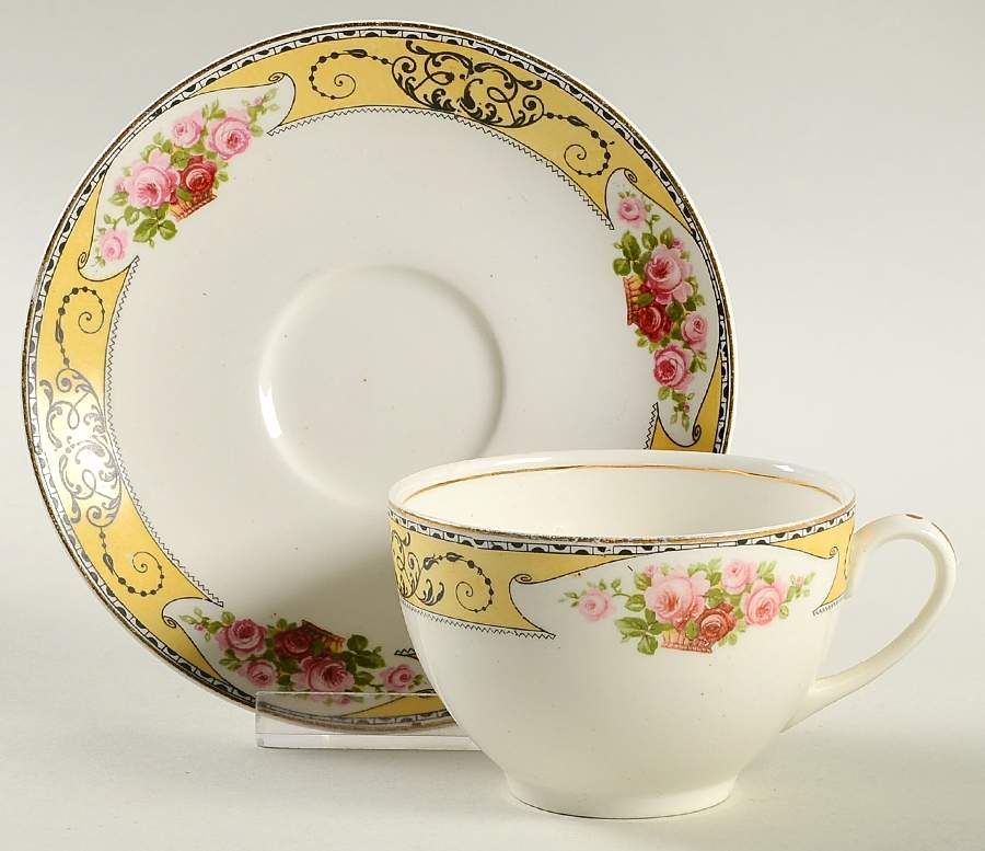 Granville Footed Cup & Saucer Set by Grindley-1