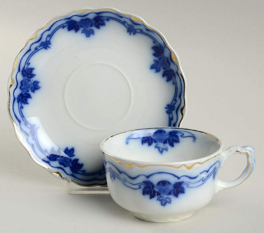 The Hofburg Flat Cup & Saucer Set by Grindley-1