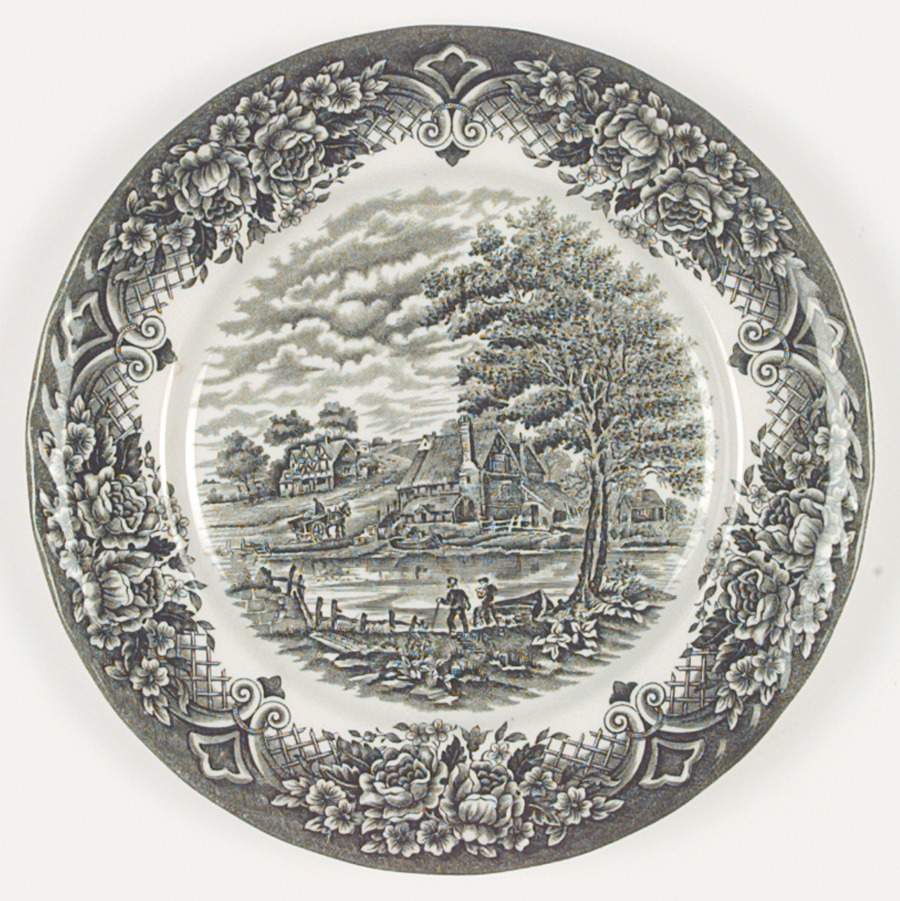 Homeland Green Dinner Plate by Grindley-1