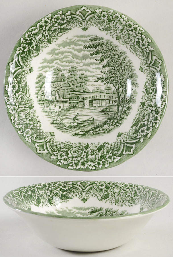 Homeland Green Coupe Cereal Bowl by Grindley-1