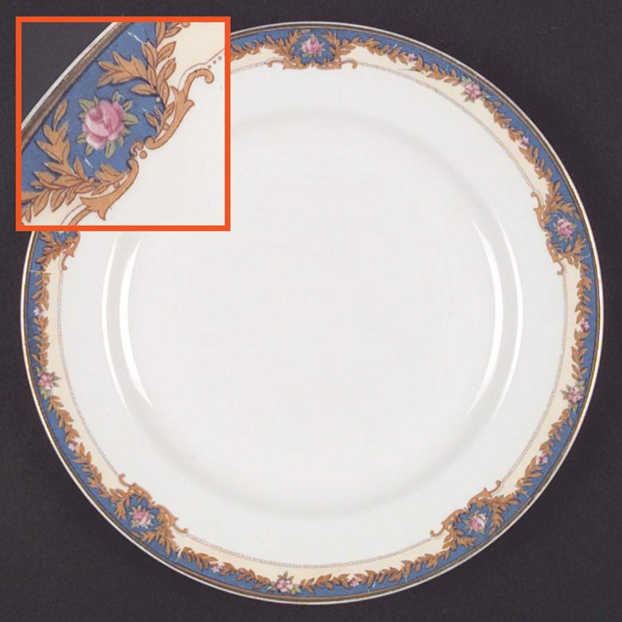Hudson Blue Dinner Plate by Grindley-1