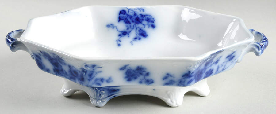 Janette (Flow Blue) Oval Vegetable No Lid by Grindley-1