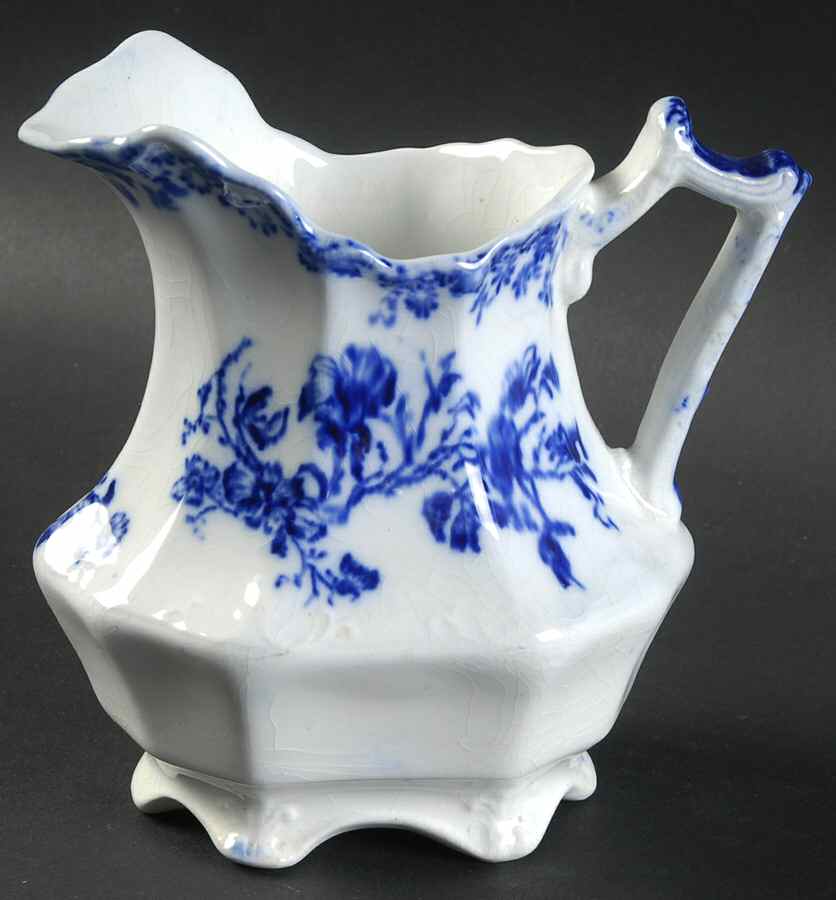 Janette (Flow Blue) Creamer by Grindley-1