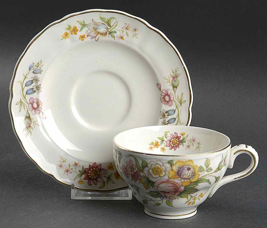 Kashmir Flat Cup & Saucer Set by Grindley-1