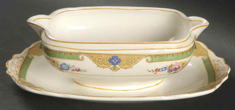 The Katherine Gravy Boat with Attached Underplate by Grindley-1