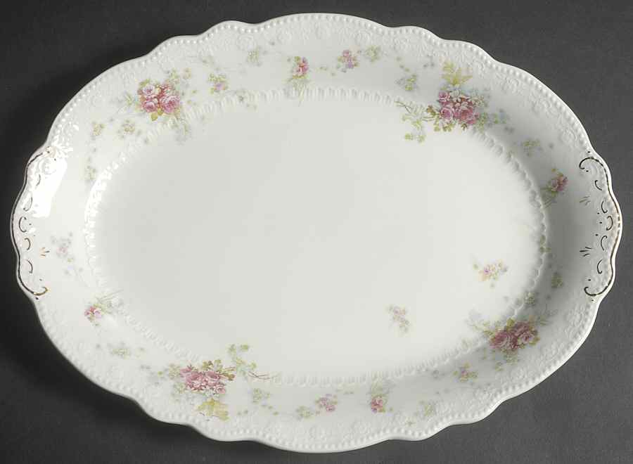 Kenwood (No Trim) 14" Oval Serving Platter by Grindley-1