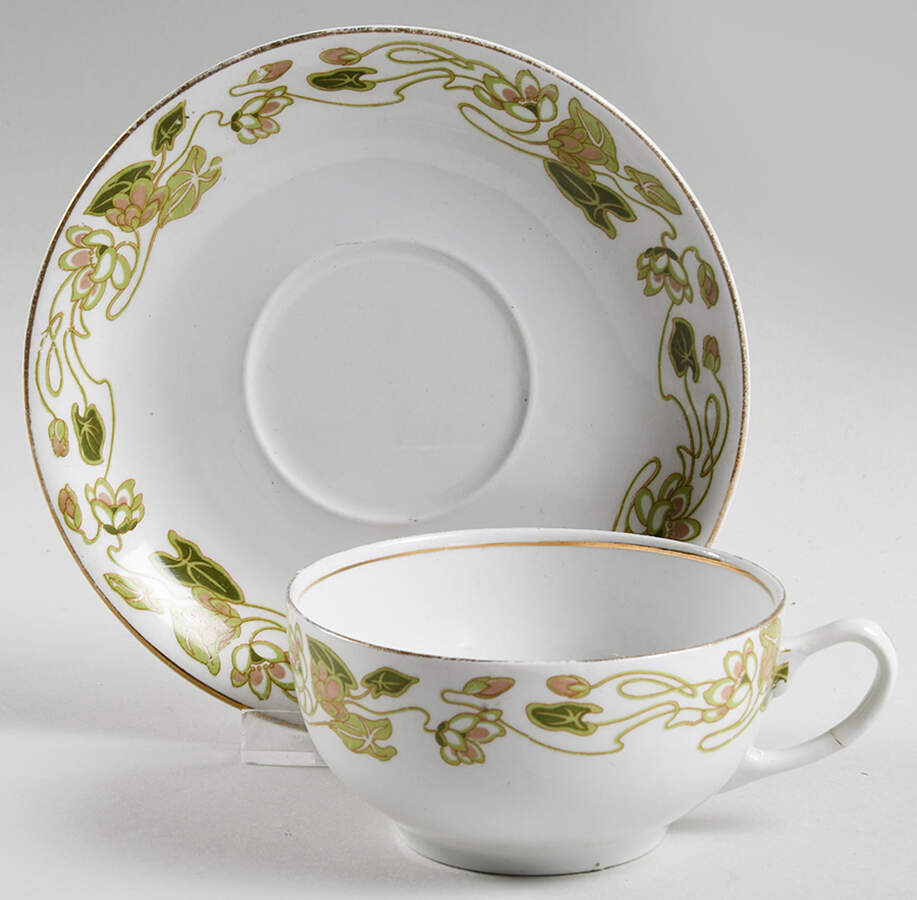 Lily Flat Cup & Saucer Set by Grindley-1