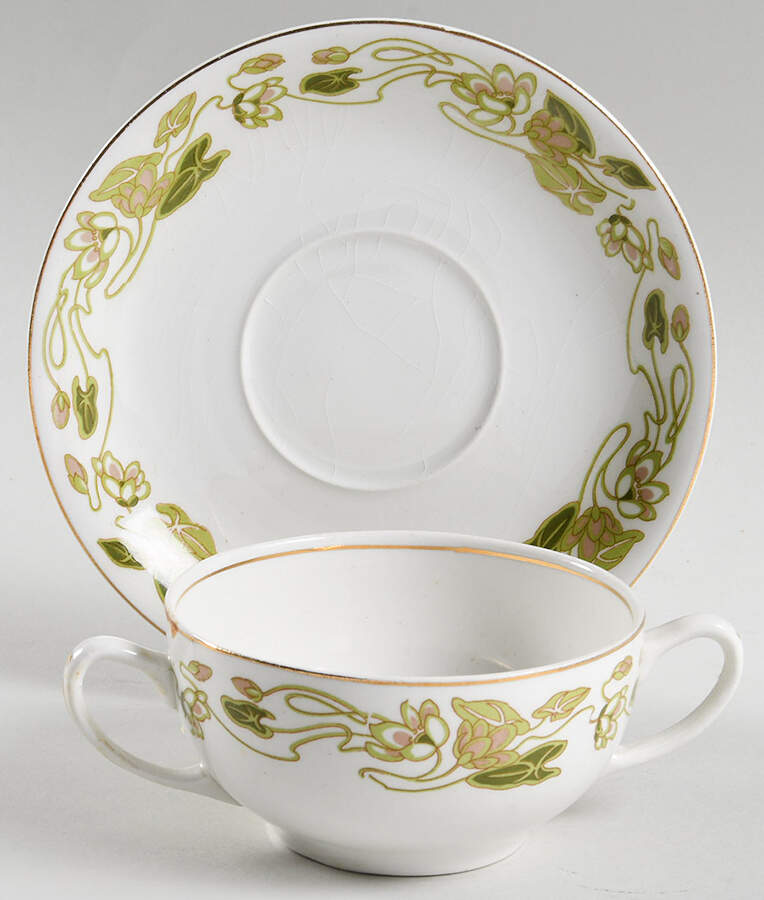 Lily Bouillon Cup & Saucer by Grindley-1