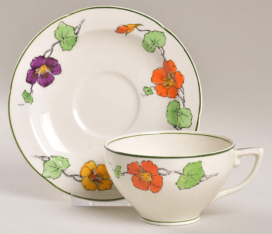 The Lichfield Flat Cup & Saucer Set by Grindley-1