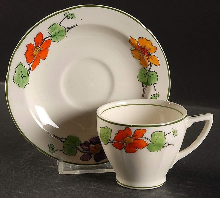 The Lichfield Flat Demitasse Cup & Saucer Set by Grindley-1