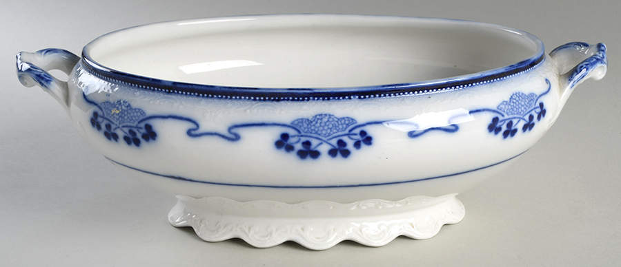 Lorne (Flow Blue) Oval Tureen No Lid by Grindley-1