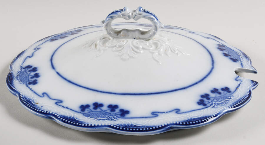 Lorne (Flow Blue) Lid for Tureen by Grindley-1