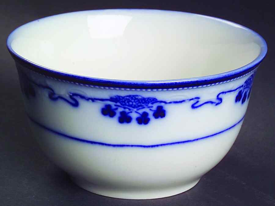 Lorne (Flow Blue) Cranberry Bowl by Grindley-1