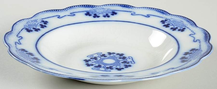 Lorne (Flow Blue) Rim Soup Bowl by Grindley-1