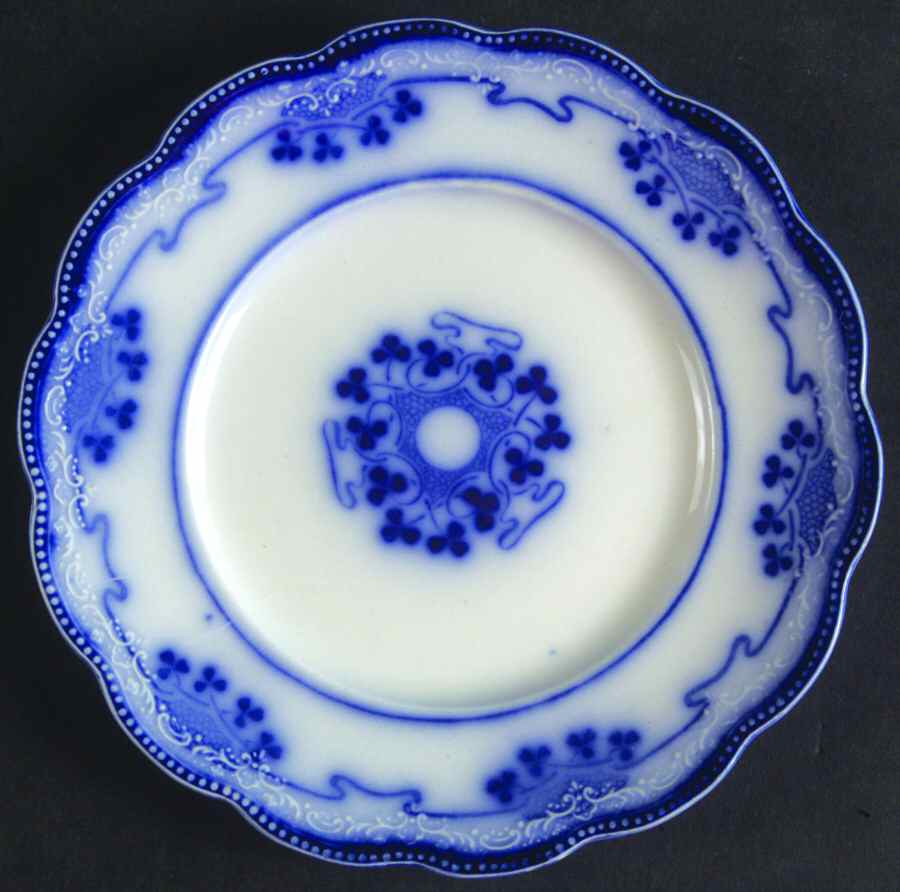 Lorne (Flow Blue) Bread & Butter Plate by Grindley-1