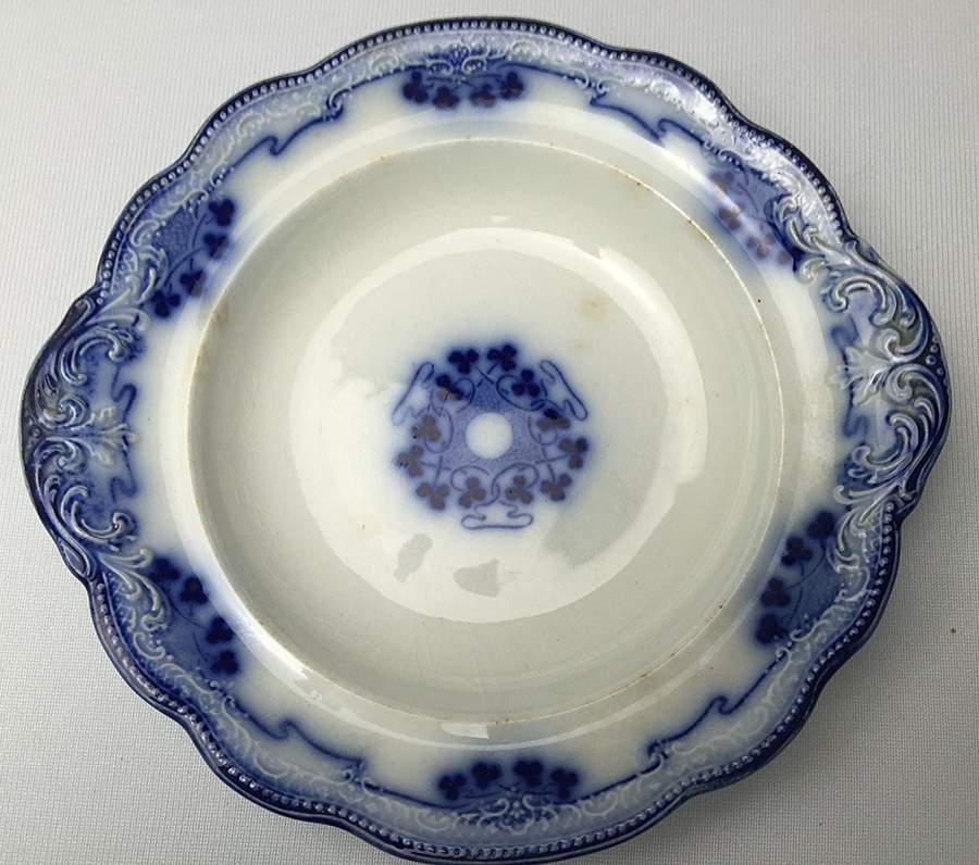 Lorne (Flow Blue) Round Butter No Lid by Grindley-1