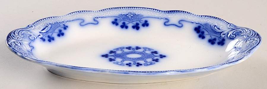 Lorne (Flow Blue) Relish/Gravy Underplate by Grindley-1