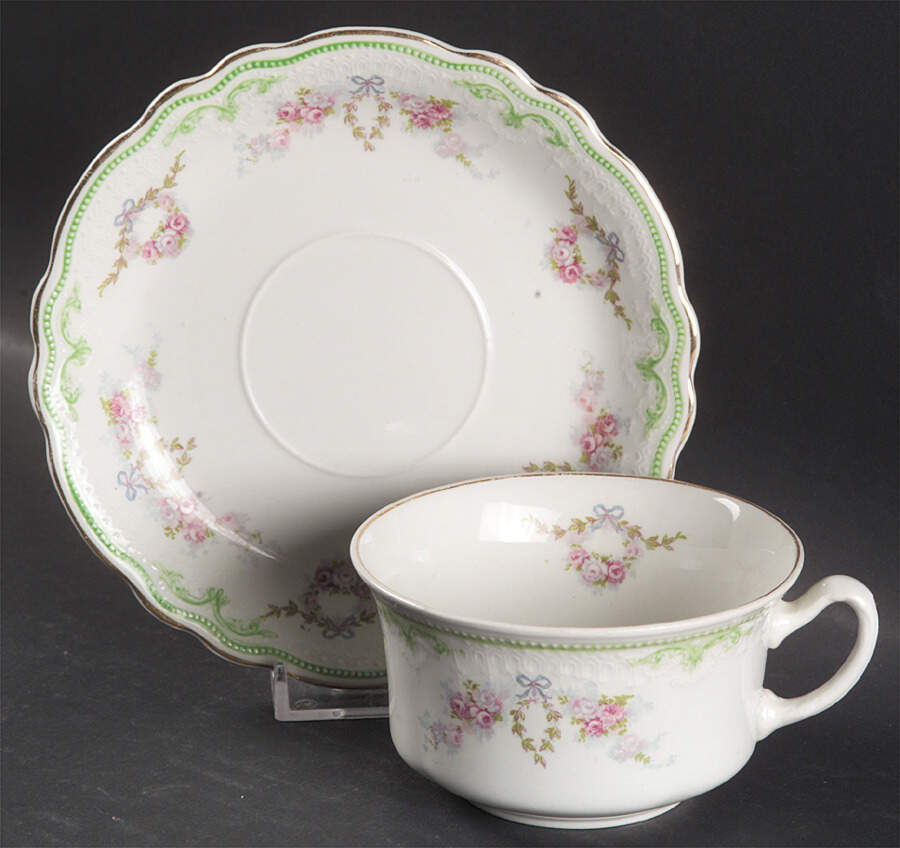 Louis Flat Cup & Saucer Set by Grindley-1