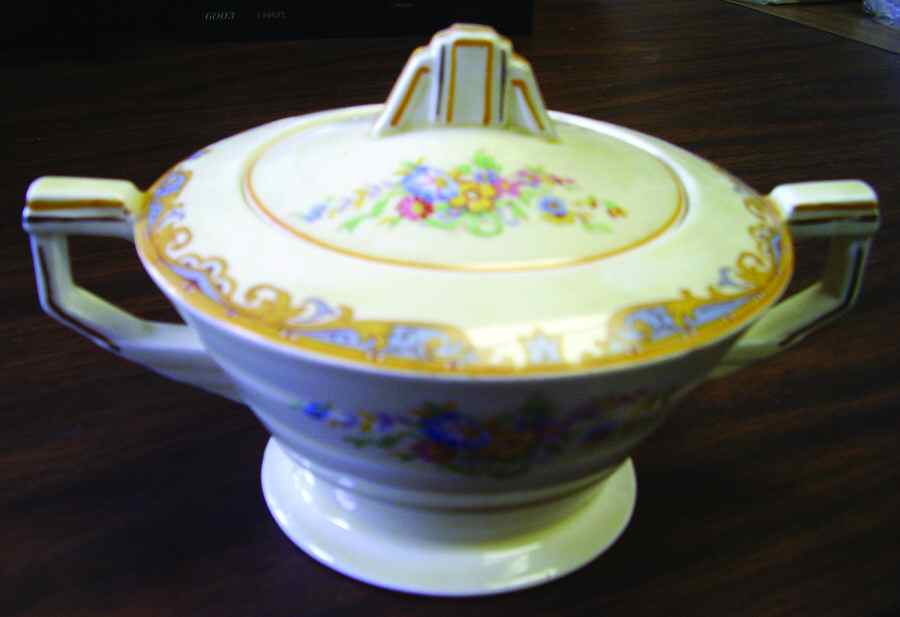 Ludlow Sugar Bowl & Lid by Grindley-1