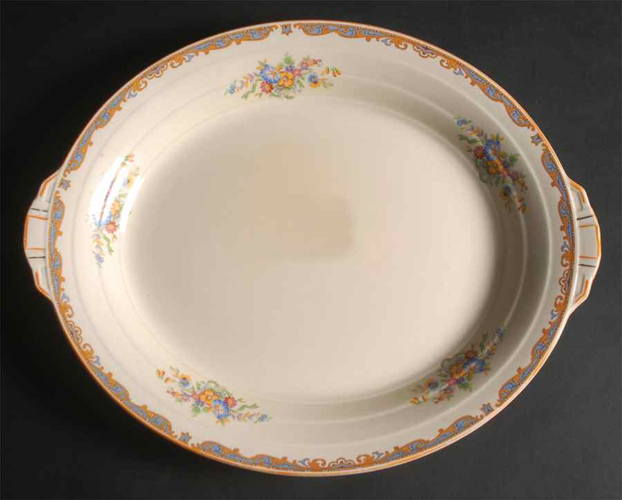 Ludlow 14" Oval Serving Platter by Grindley-1