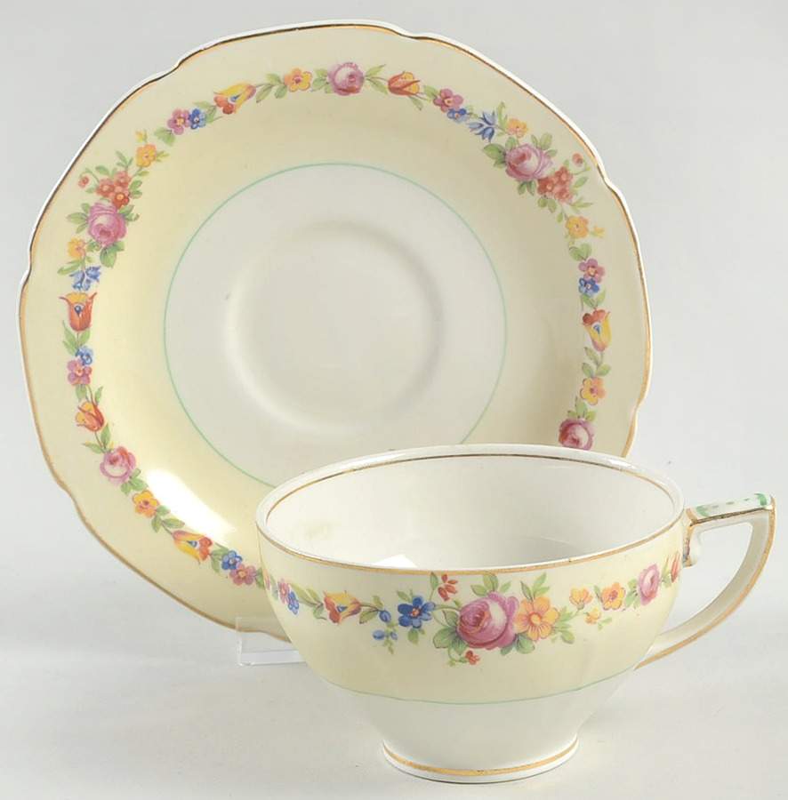 The Malden Flat Cup & Saucer Set by Grindley-1