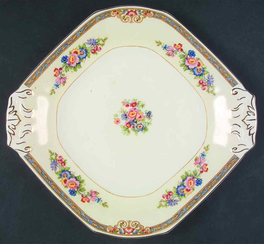 Marjorie Square Handled Cake Plate by Grindley-1
